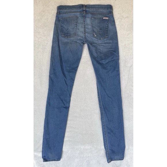 Hudson Jeans Women's 27 Measures 29x30‎ Distressed Low Rise Denim Medium Wash - Picture 7 of 10